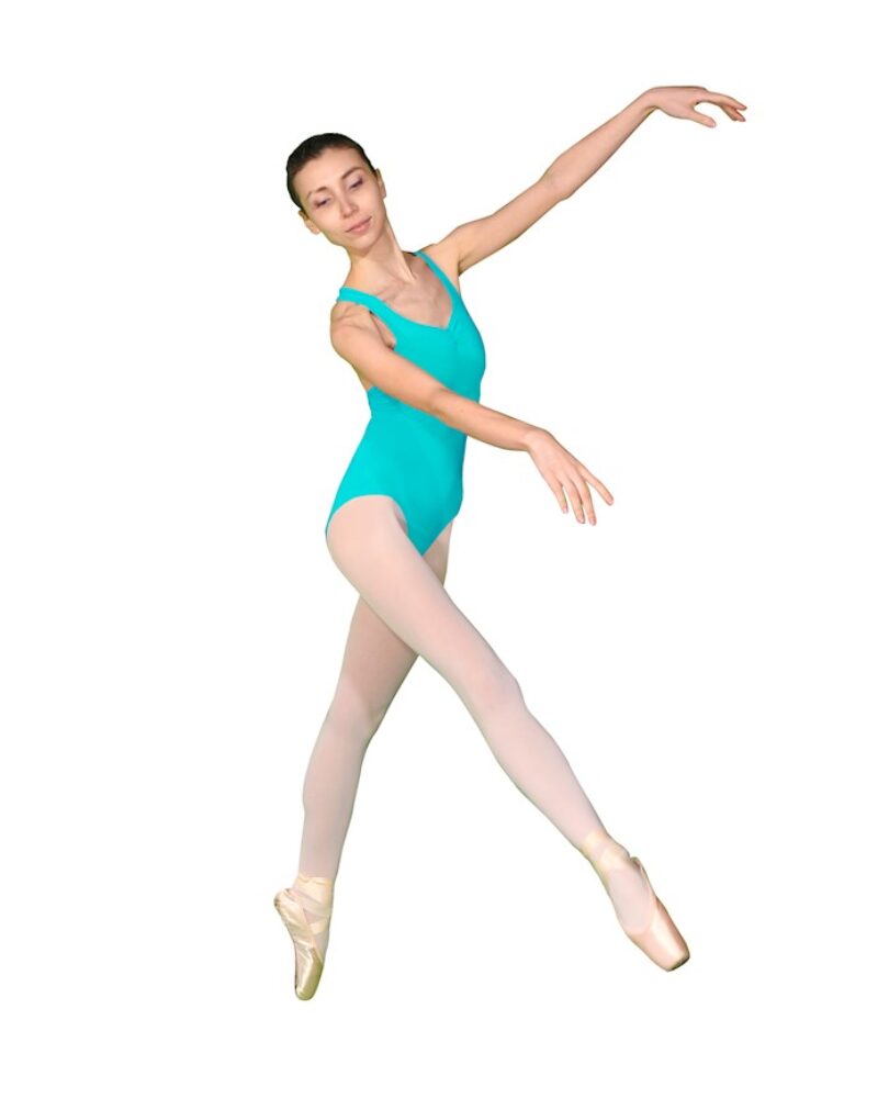 CARNATION Çapraz Sırt Detaylı Bale Dans Çalışma Mayosu